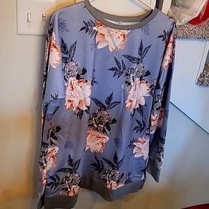 Women's LS Floral Top